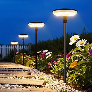 Amazon – LETMY 8-Pack Solar Pathway Lights $27.13 w/ Code