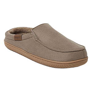 Dearfoams Cozy Comfort Men's Notch Clog Slippers (taupe), $5.39, FS WM+, Walmart