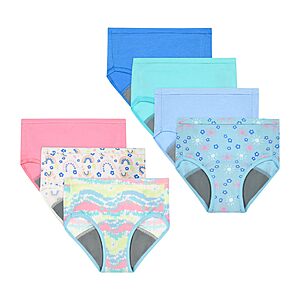 Hanes Toddler Potty Trainer Brief, Potty Training Underwear for Toddler Girls, Assorted, 7-Pack - $9.49