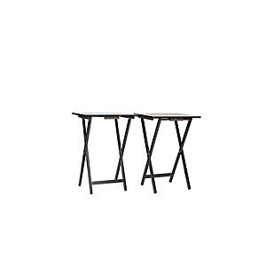 2 pack Mainstays Rubberwood Folding TV Tray Table, 3 colors, $19.97, FS WM+, Walmart
