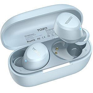 TOZO A1 Wireless Earbuds Bluetooth 5.3 Light Weight in Ear Headphones $16.97