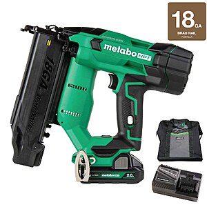Metabo HPT MultiVolt 2-in 18 -Gauge Cordless Straight Brad Nailer (Battery Included and Charger Included) | NT1850DFTM $229