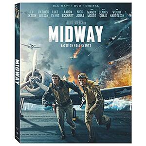 $5.59* | Midway (2019) (Blu-Ray + DVD + Digital) at Amazon