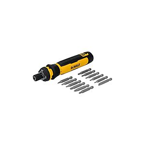 DEWALT DWHT66719 Cordless Screwdriver, 4V USB Rechargeable Electric Screwdriver with 12 pcs Screwdriver Bit Set, LED Light, FLEXDRIVE Control, Compact, Ergonomic $64.6