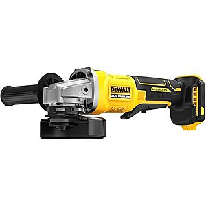 DEWALT DCG408B 20V MAX Cordless 4 1/2 Inch Paddle-Switch Grinder, Bare Tool Only $98.6