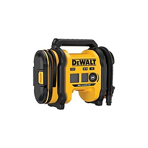 DEWALT DCC020IB Tire Inflator Portable Air Compressor 20V MAX, Air Pump with Automatic Shut Off, LED Light, Tool Only $106.25