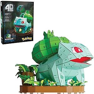 $11.99* | 195-Piece 4D Build Pokémon Bulbasaur 3D Model Kit at Amazon