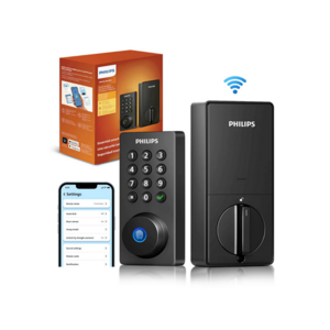 $59.99: Philips DDL242X-1HW WiFi Keypad Deadbolt Matt Black or Satin Nickel at Woot!