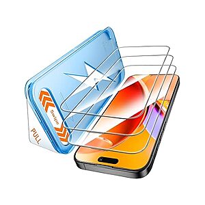 $2.99 | 3 Pack Mkeke for iPhone 16 Pro Max Screen Protector at Woot!