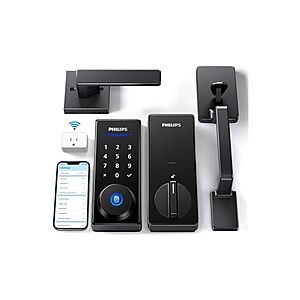 $84.99: Philips 4000 Series Wi-Fi Fingerprint Touchscreen Smart Deadbolt with Handleset at Woot!