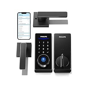 $67.99 | Philips Smart Lock w/Handles, Keyless Lock Set at Woot!