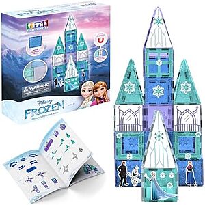 $20.92* | 68-Piece Tytan Disney Frozen Magnetic Tiles Princess Castle Building Set w/ Glitter Tiles & Character Stickers at Amazon