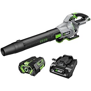 $209* | Ego 56V Lithium Ion Cordless Electric Leaf Blower w/ 4.0Ah Battery/32W Charger at Amazon