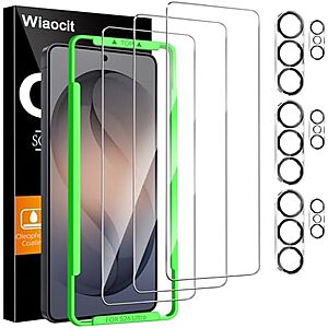 $2.99* | 3-Pk Wiaocit Samsung S26 Ultra Tempered Glass Screen Protector w/ Lens Protector at Amazon