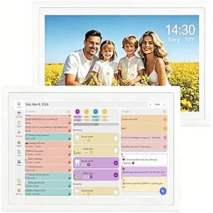 [AC] $49.99* | 10.1 Inch Wall Plan Touch Screen WiFi enabled Smart Electronic Planner Digital Calendar at Amazon