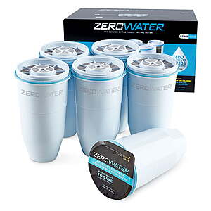 ZeroWater 5-stage water filter replacement - 6 pack $36.99