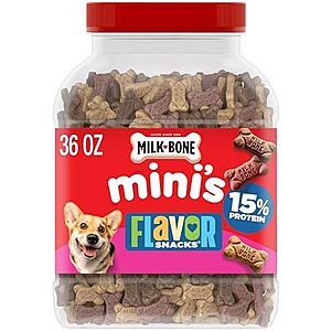 [SnS] $6.82 | 36-Oz Milk-Bone Mini's Flavor Snacks Dog Treats at Amazon