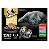 $41.98 SAMS CLUB Sheba Perfect Portions Cuts in Gravy Adult Variety Wet Cat Food, Twin-Pack Tray, 1.32 oz., 60 ct., 120 servings