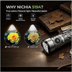 WURKKOS TS26 519A LED Anduril EDC Flashlight $42.99