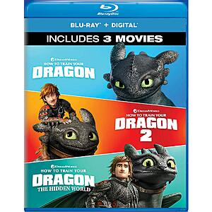 How to Train Your Dragon: 1-3 (Blu-ray Set) [Blu-ray]  $10.99 plus extra 15% Off for new Gruv Users