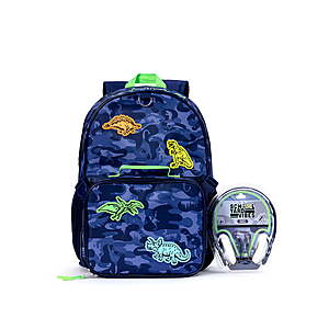 Schoolyard Vibes 17" 3 Piece Backpack Set with Headphones and Kids Lunch Box (Various) - $20.78