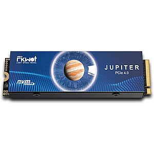 Fikwot FX910 1TB M.2 NVMe SSD for PS5&PC, PCIe Gen4 2280 Gaming SSD with Heatsink, Up to 7300MB/s, Internal Solid State Drive $152.99
