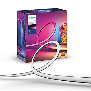 Philips Hue Play Gradient 55" Smart TV Light Strip - Flowing Multicolor LED Color-Changing TV BackLight $139.99