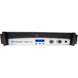 Crown CDi 4000 Two-Channel, 1200-Watt @ 4Ω, 70V/140V Power Amplifier $1399