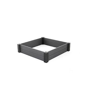 Keter 270920 48" Wood Look Raised Garden Bed, Grey $32.2