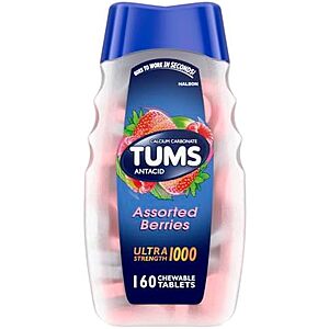 [SnS, AC] $3.29* | 160-Ct TUMS Ultra Strength Chewable Antacid Tablets (Assorted) at Amazon