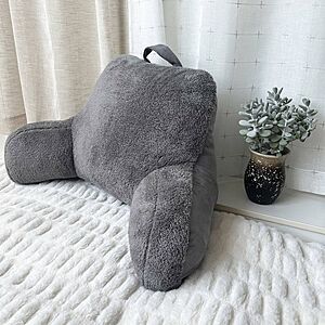 Room Essentials Faux Shearling Bed Rest Pillow (Gray, Off-White) $11.90 + Free Store Pickup at Target or Free Shipping on $35+