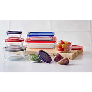 14-Piece Pyrex Simply Store Glass Food Storage Container Set w/ Lids $20.97 + Free Shipping w/ Walmart+ or on $35+