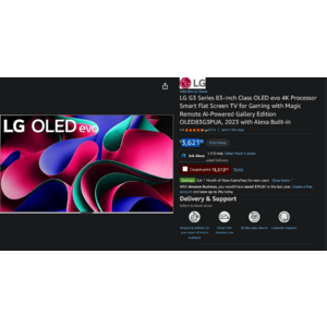 LG G3 Series 83-Inch Class OLED evo 4K OLED83G3PUA