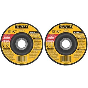 2-Pack DEWALT 4" General Purpose Metal Cutting Wheel $3.98 + Free Shipping w/ Prime or $35+