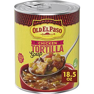 Old El Paso Chicken Tortilla Soup, Ready to Serve Canned Soup, 18.5 oz~$1.85 With S&S @ Amazon