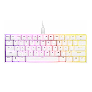 $31.99: Corsair K65 RGB MINI 60% Mechanical Gaming Keyboard - CHERRY MX SPEED - White at Woot!