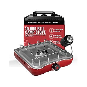 $22.99: GasOne 10,000 BTU Single Propane Burner Camp Stove with Carry Case at Woot!