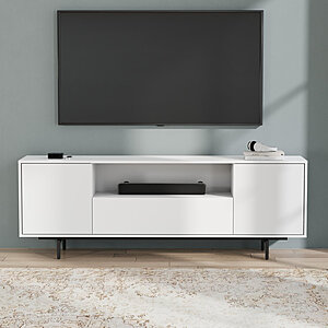Latitude Run Canterbury 3 Door TV Stand for TVs up to 85"(White, 74.5'' x 15'' x 26'') $139.99 + Free S&H at Wayfair