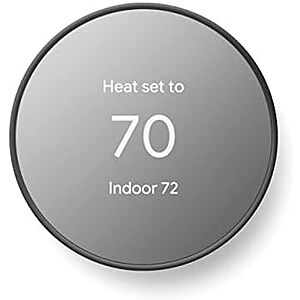 $79* | Google Nest Smart Programmable Wi-Fi Thermostat (Charcoal) at Amazon