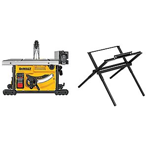 $329: DEWALT 8.25-in 15 -Amp Portable Jobsite Table Saw with Folding Stand DWE7485WS at Lowe's, Free Shipping