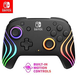 $29.99* | PDP Afterglow Wave Wireless RGB Pro Controller for Nintendo Switch at Amazon