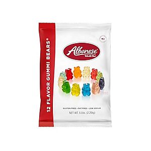 [SnS, AC] $13.25* | 5-lb Albanese World's Best Gummi Bears Candy (12 Flavors) at Amazon