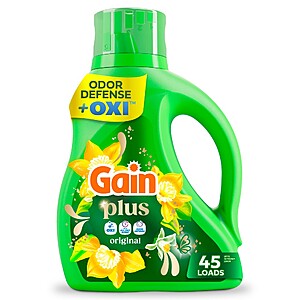 $4.99 ac TARGET PICK UP Gain Original Plus Liquid Laundry Detergents 45 Loads - 60oz: or Moonlight Breeze