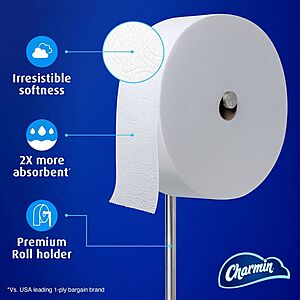 TARGET Circle: Charmin FOREVER Roll Starter Kit and Pack of 3 Refill Rolls: $45.39 or less ac's get $15 Target Gift Card