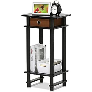 $13.99* | Furinno 17017 Turn-N-Tube End Table, Espresso at Amazon