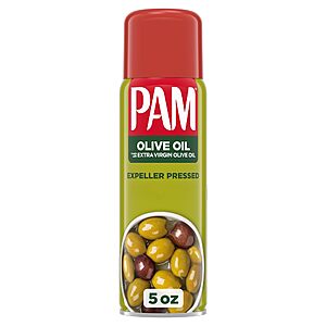 $2.62 or less S&S CLIP Q AMAZON: PAM Non Stick Olive Oil Cooking Spray, 5 oz.