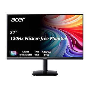 27" Acer KB272 G0bi FHD 1920x1080 IPS 120Hz Office Monitor $99.99 + Free Shipping