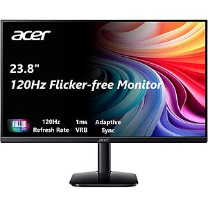23.8" Acer KB242Y G0bi 1920x1080 FHD IPS 120Hz Monitor $79.99 + Free Shipping