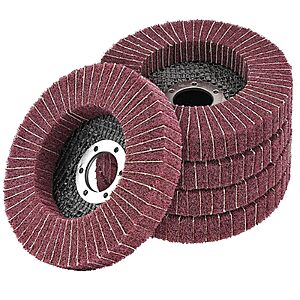 5Pcs 240 Grit Scour Flap Disc 4 1/2 Inch Coarse Polishing Grinding Wheel for Metal