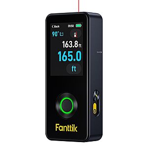Fanttik Neo A11 Pro 165ft Laser Measure w/ 2.4" IPS Touchscreen & Angle Sensor $65.99 + Free Shipping